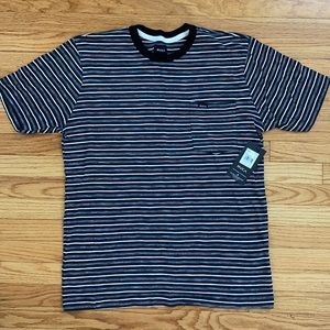 BRAND NEW RVCA striped pocket tee shirt